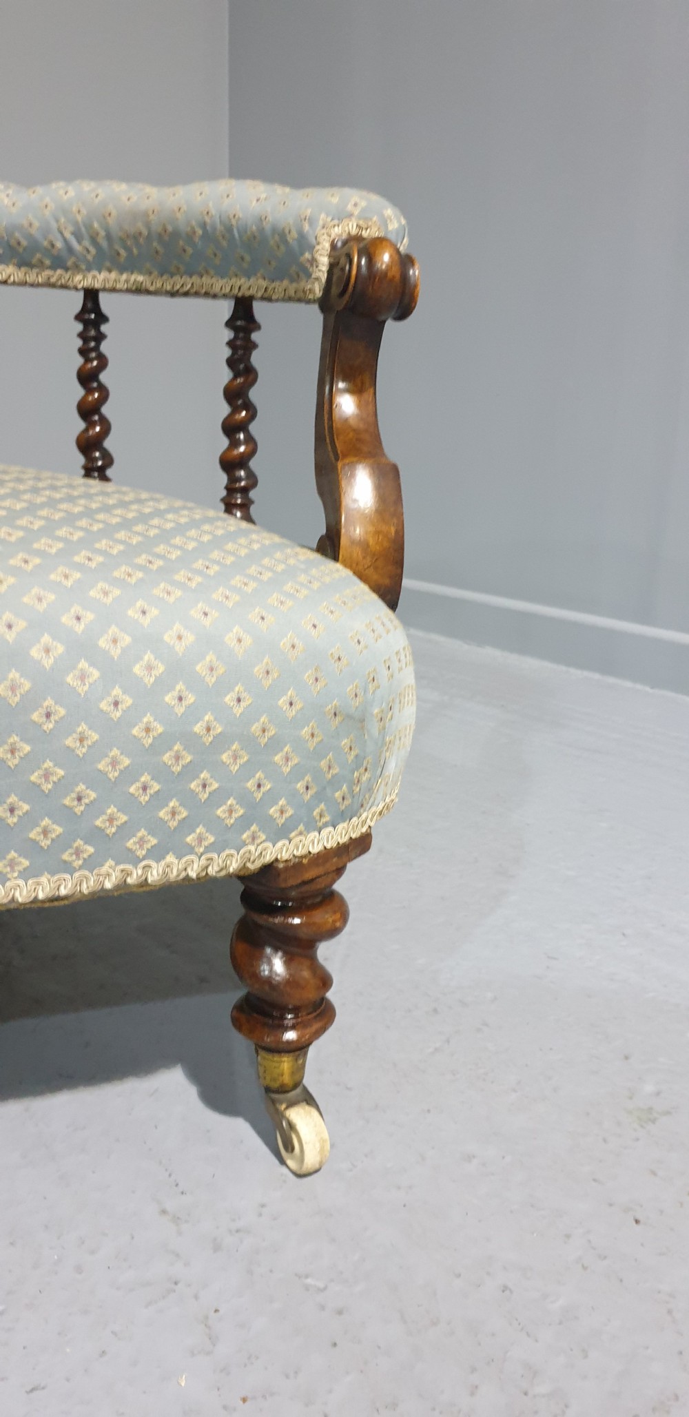 Fine Regency Mahogany Two Seat Window Sofa View V