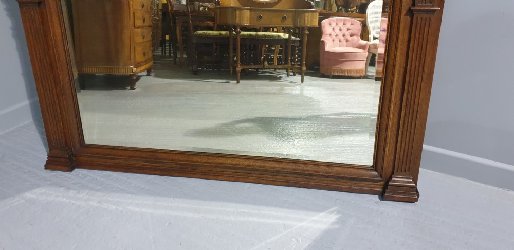 Superb Oak Overmantle Mirror by James Shoolbred View VI