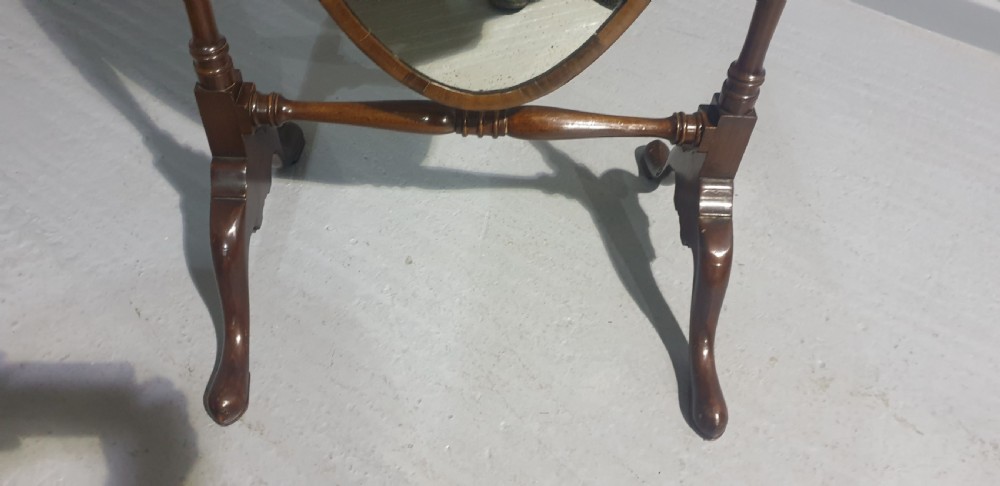 Very Nice Mahogany Cheval Mirror View III
