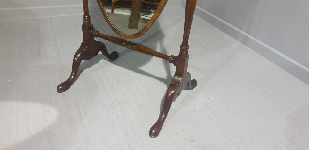 Very Nice Mahogany Cheval Mirror View IV