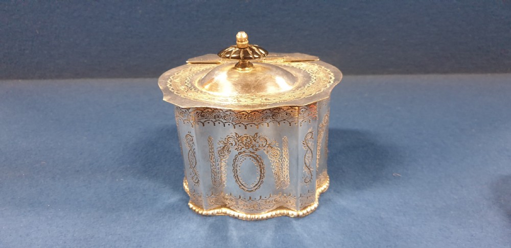 Silver Plate Tea Caddie View IV