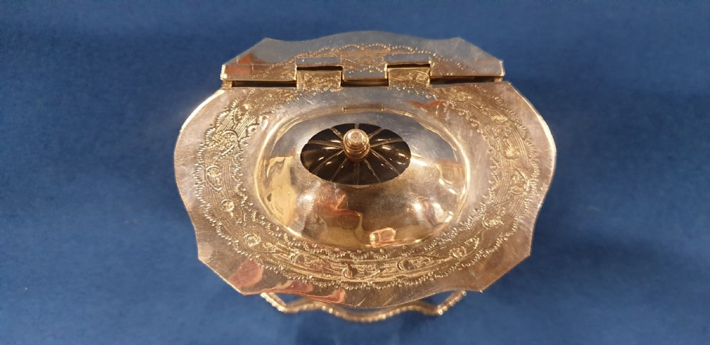 Silver Plate Tea Caddie View V