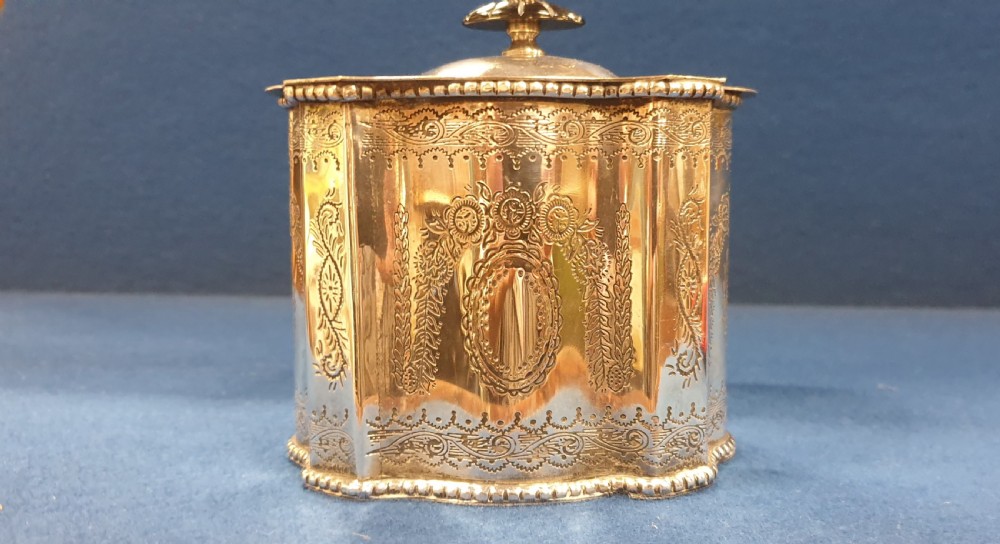 Silver Plate Tea Caddie View VIII