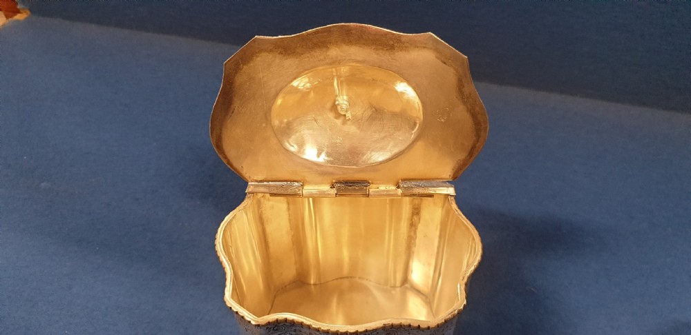Silver Plate Tea Caddie View IX