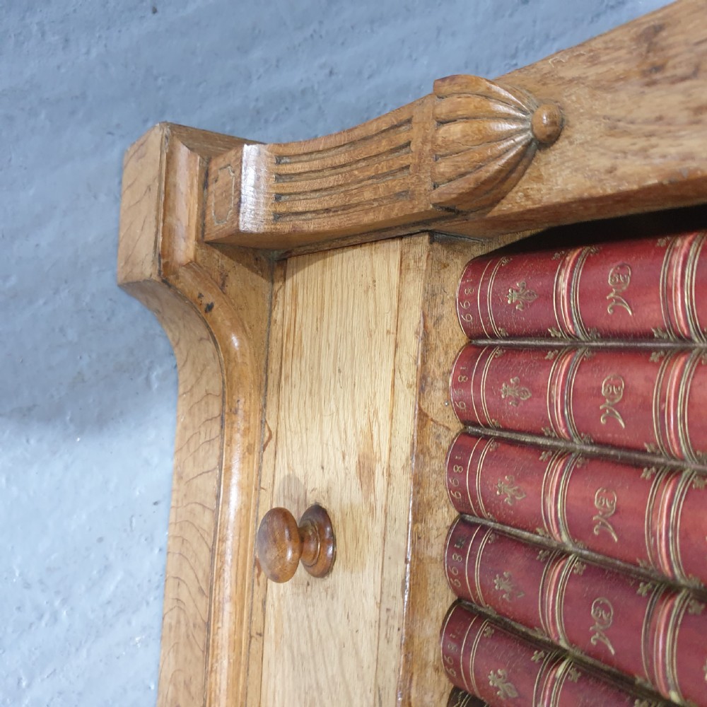 Superb Bleached Oak Open Library Bookcase View III