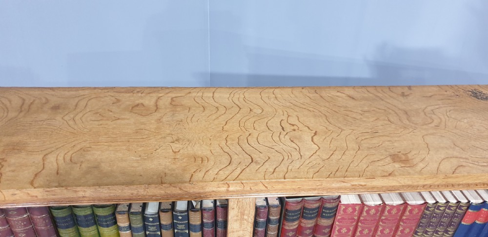Superb Bleached Oak Open Library Bookcase View XI