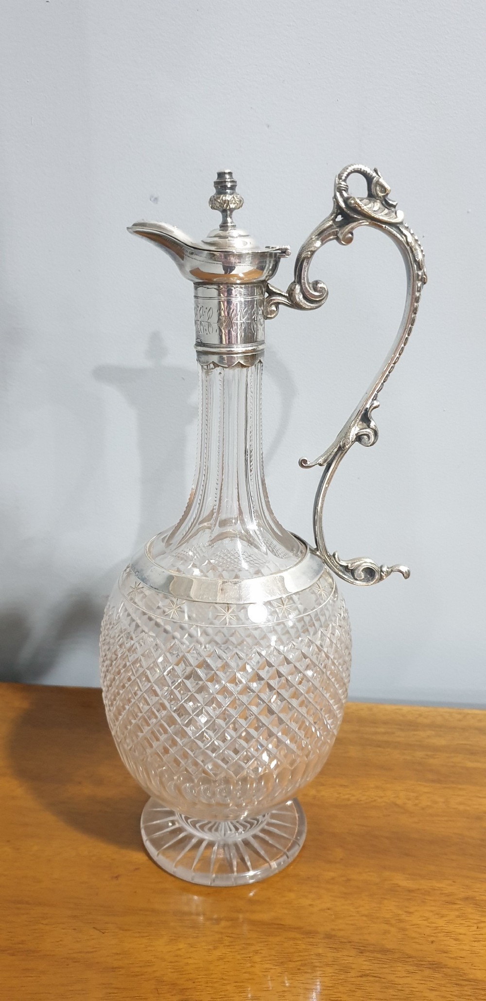 Superb Edwardian Claret Jug