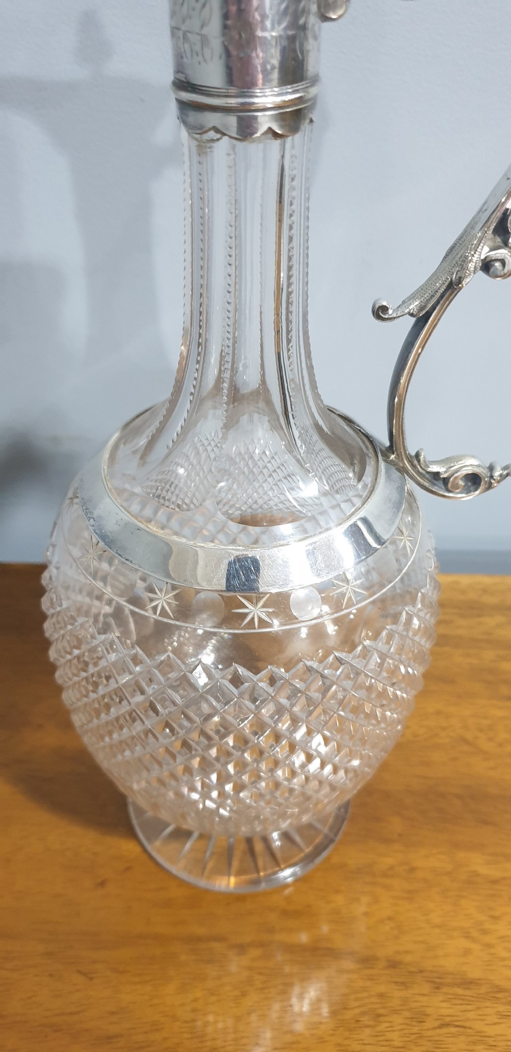 Superb Edwardian Claret Jug View II
