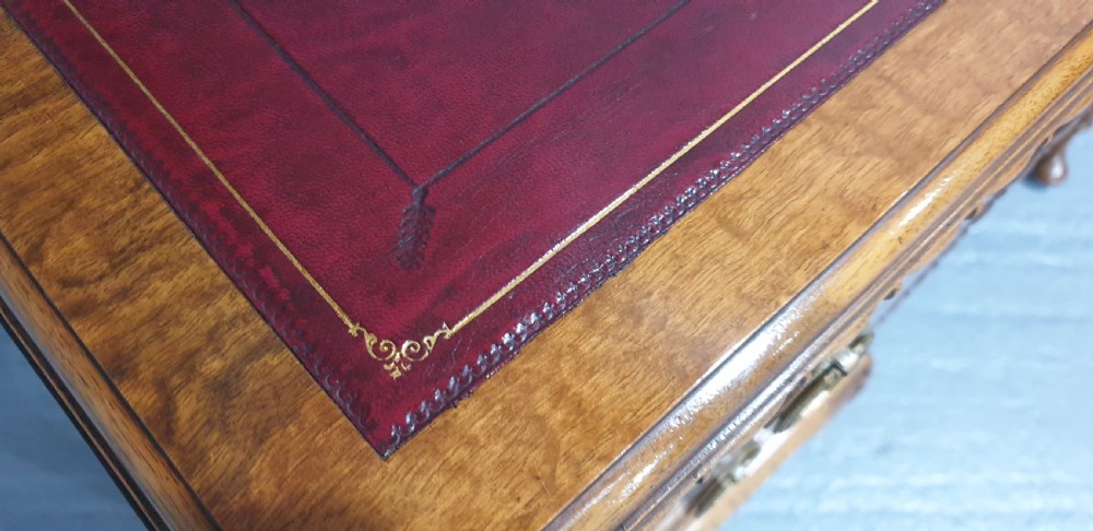 Top Quality Walnut Inlaid Desk View XIV