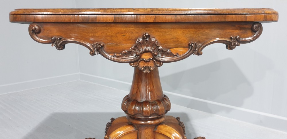 Top Quality Rosewood Card Table View V