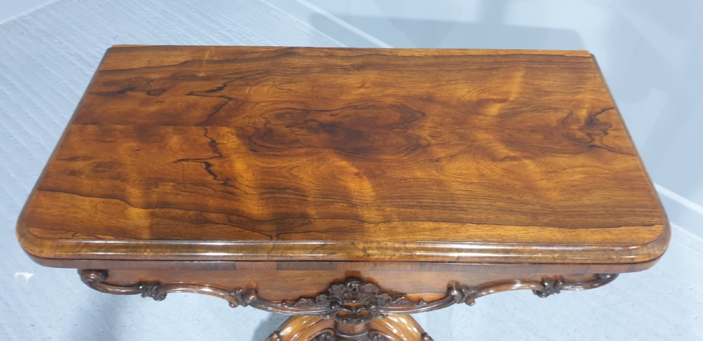 Top Quality Rosewood Card Table View VI