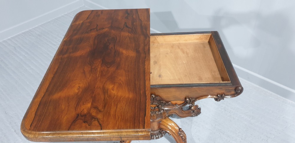 Top Quality Rosewood Card Table View VII