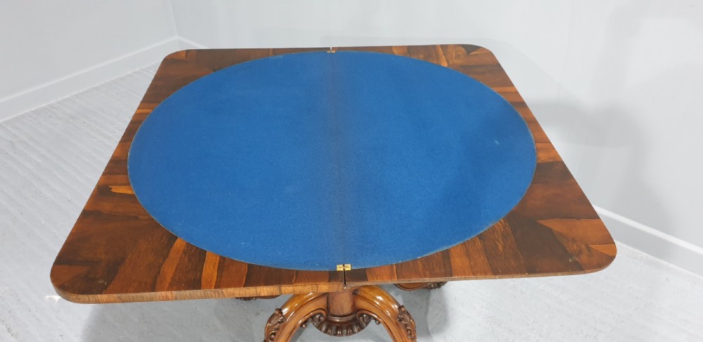 Top Quality Rosewood Card Table View VIII