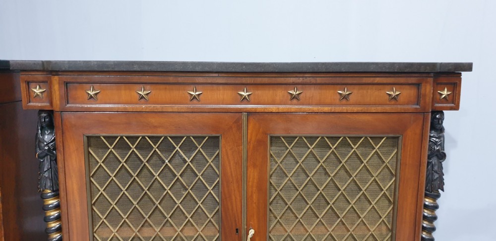 Superb Pair Regency Mahogany Cabinets View V