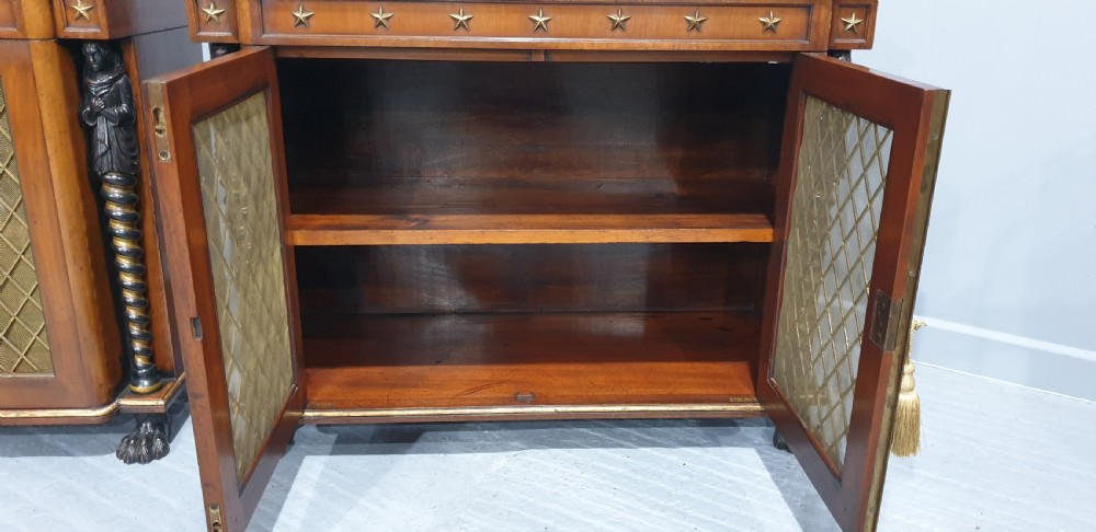 Superb Pair Regency Mahogany Cabinets View VIII