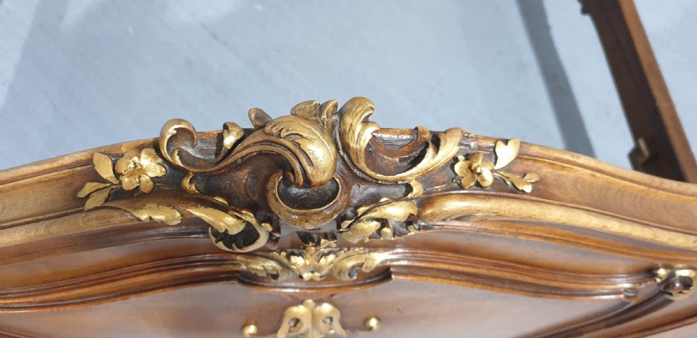 French Walnut and Parcel Gilt Bed View III