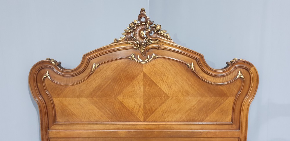 French Walnut and Parcel Gilt Bed View VI