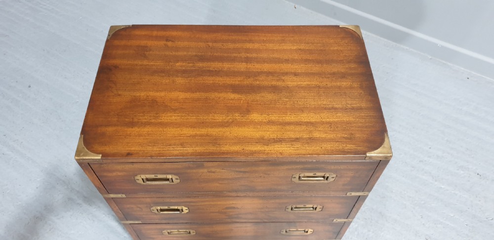 Mahogany Campaign Chest of Drawers View V