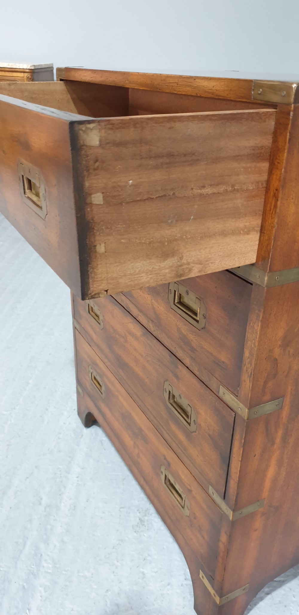 Mahogany Campaign Chest of Drawers View VIII
