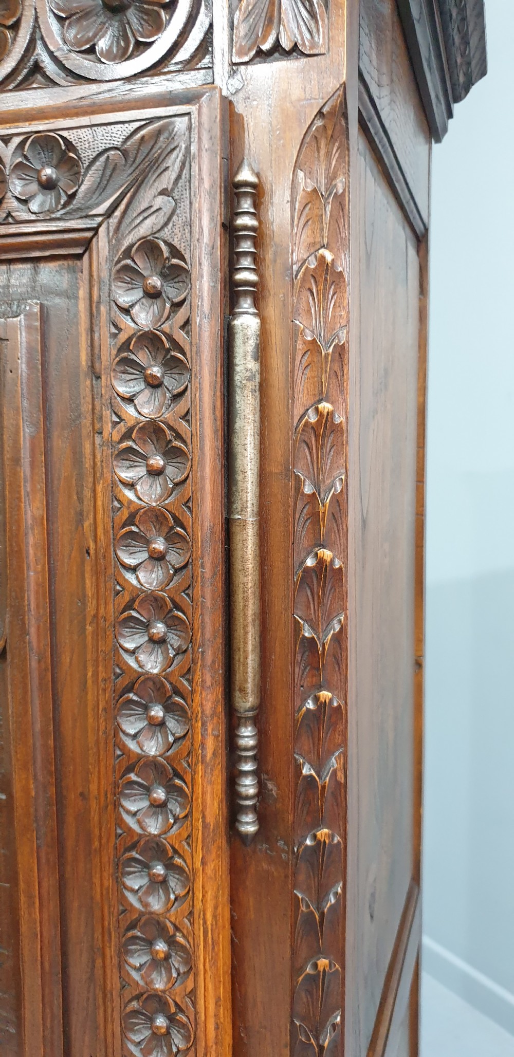 Superb Slim Carved Hall Cupboard View VII