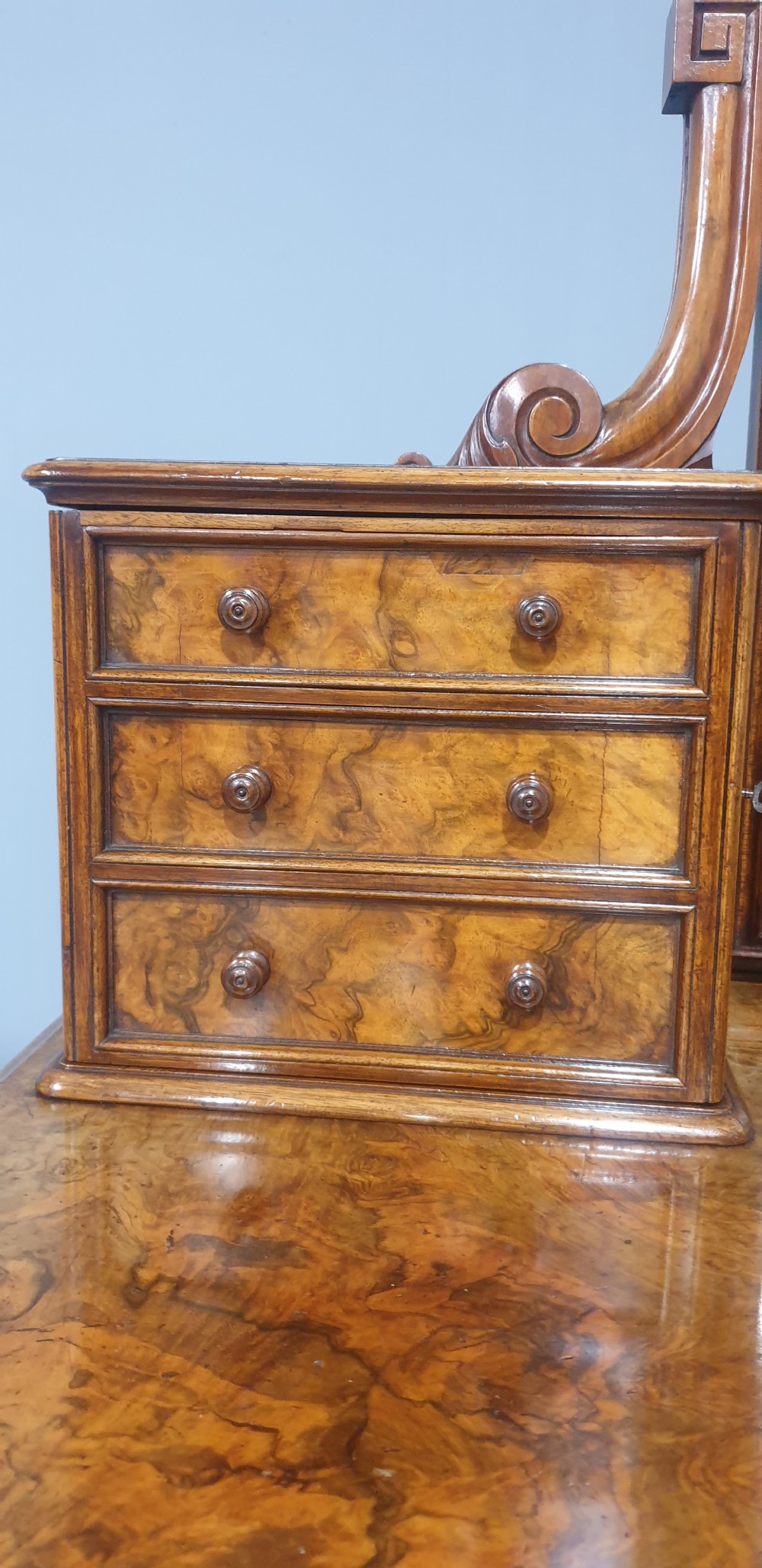 Outstanding Burr Walnut Dressing Table View VII