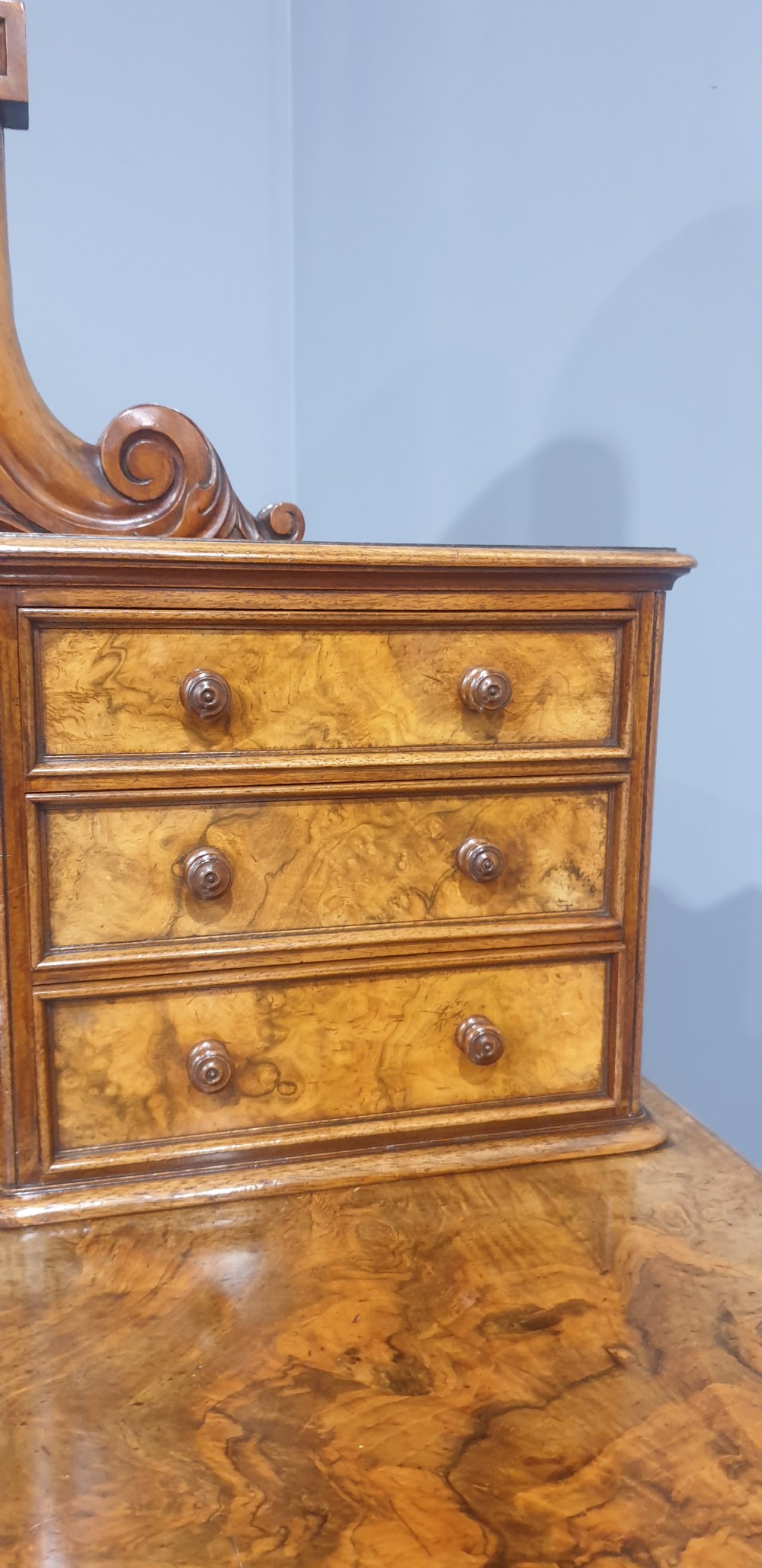 Outstanding Burr Walnut Dressing Table View IX