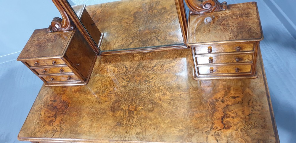 Outstanding Burr Walnut Dressing Table View XIII