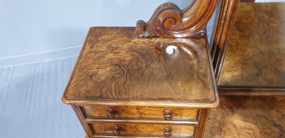 Outstanding Burr Walnut Dressing Table View XVII
