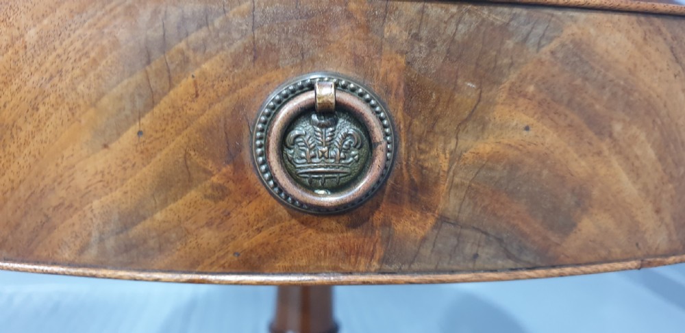 Excellent Mahogany Drum Table View VI