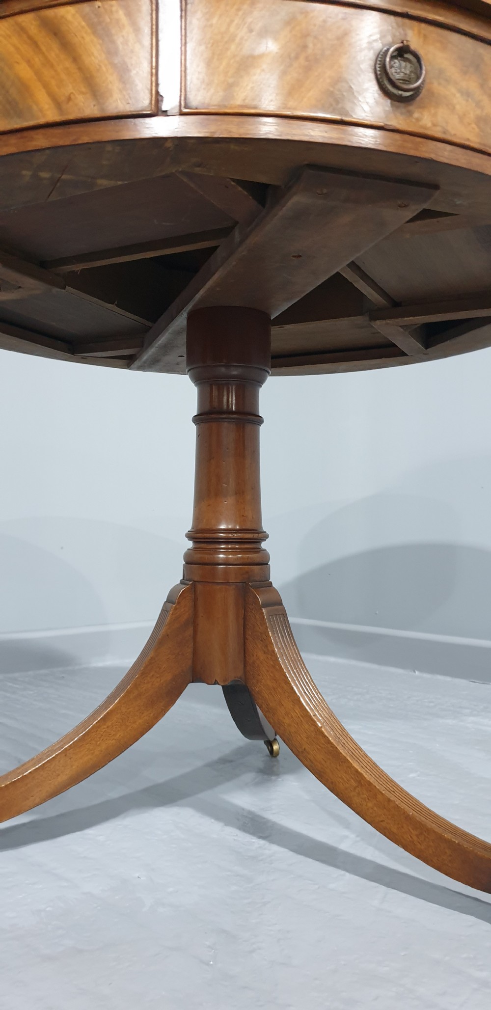 Excellent Mahogany Drum Table View IX