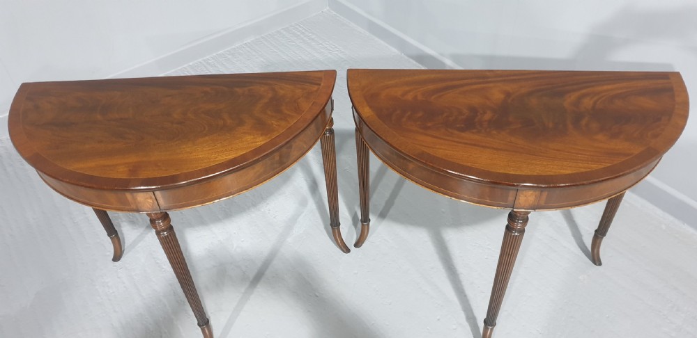 Good Pair Mahogany Console Tables View II