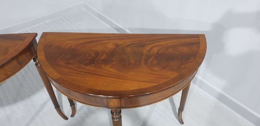 Good Pair Mahogany Console Tables View IV