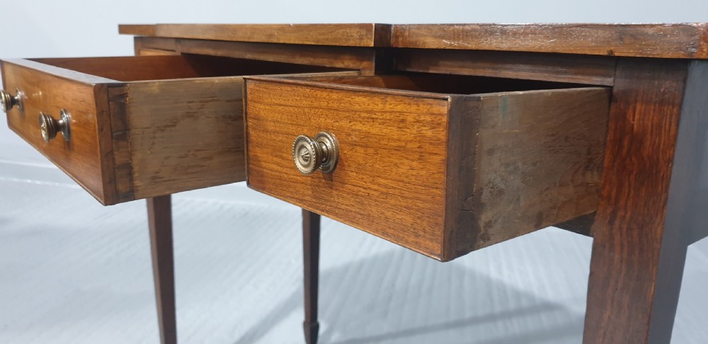 Edwardian Mahogany Breakfront Side Table View V