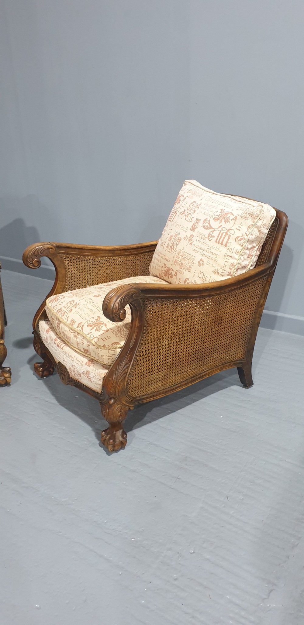 Superb Pair Bergere Conservatory Armchairs  View II