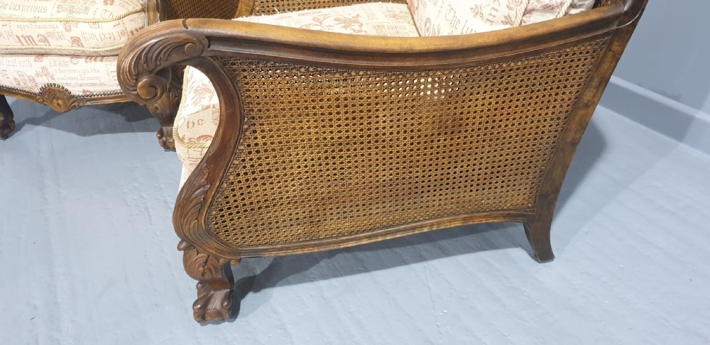 Superb Pair Bergere Conservatory Armchairs  View VIII