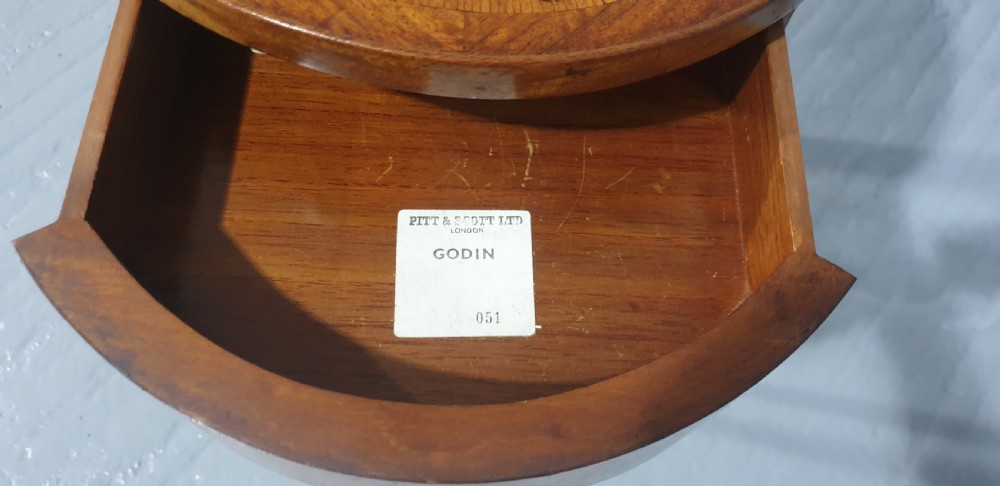 Superb French Parquetry Lamp Table View VII