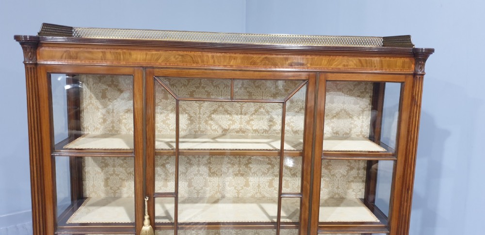 Top Quality Inlaid Mahogany Display Cabinet View III