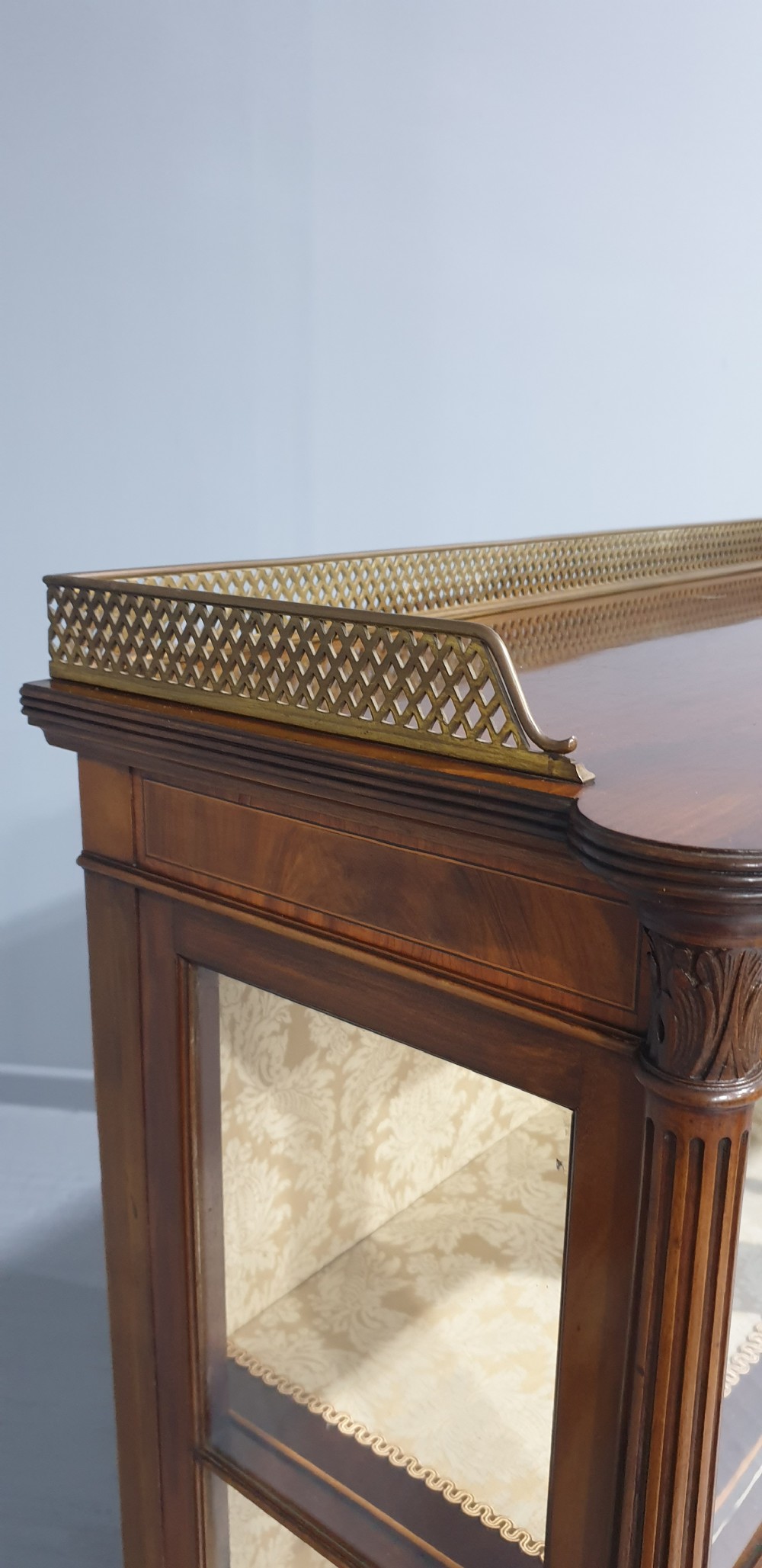 Top Quality Inlaid Mahogany Display Cabinet View V