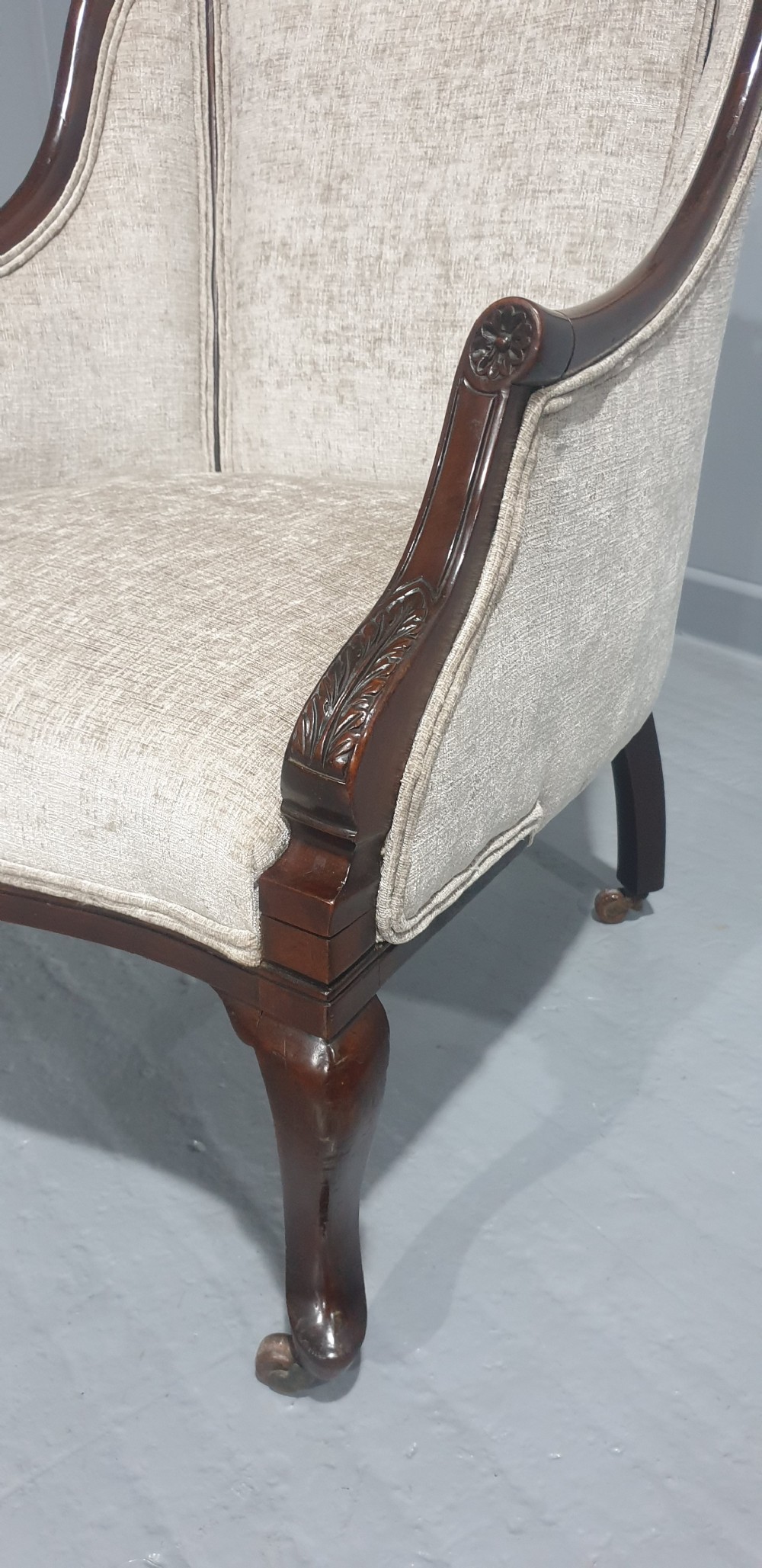 Lovely Mahogany Library Easy Chair View III