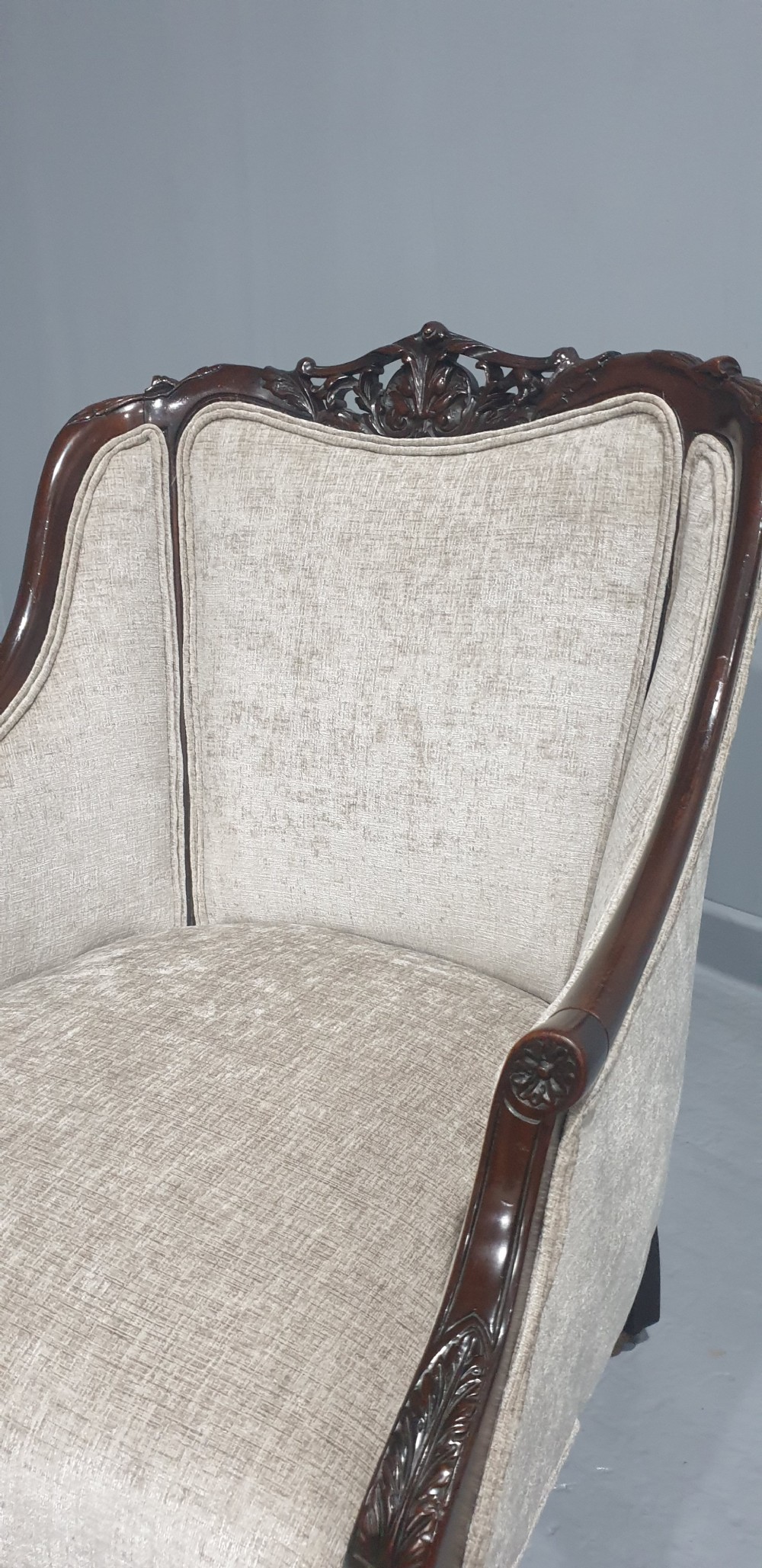 Lovely Mahogany Library Easy Chair View VI