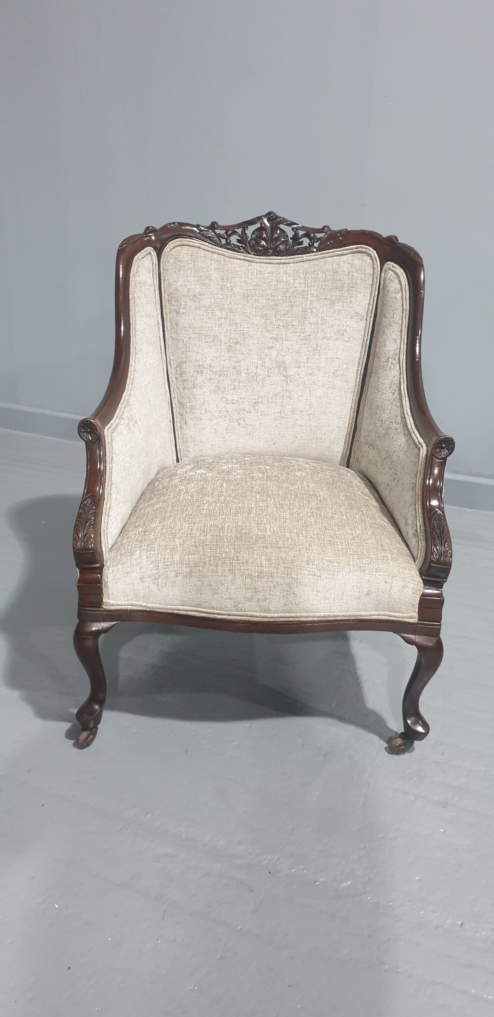 Lovely Mahogany Library Easy Chair View VII