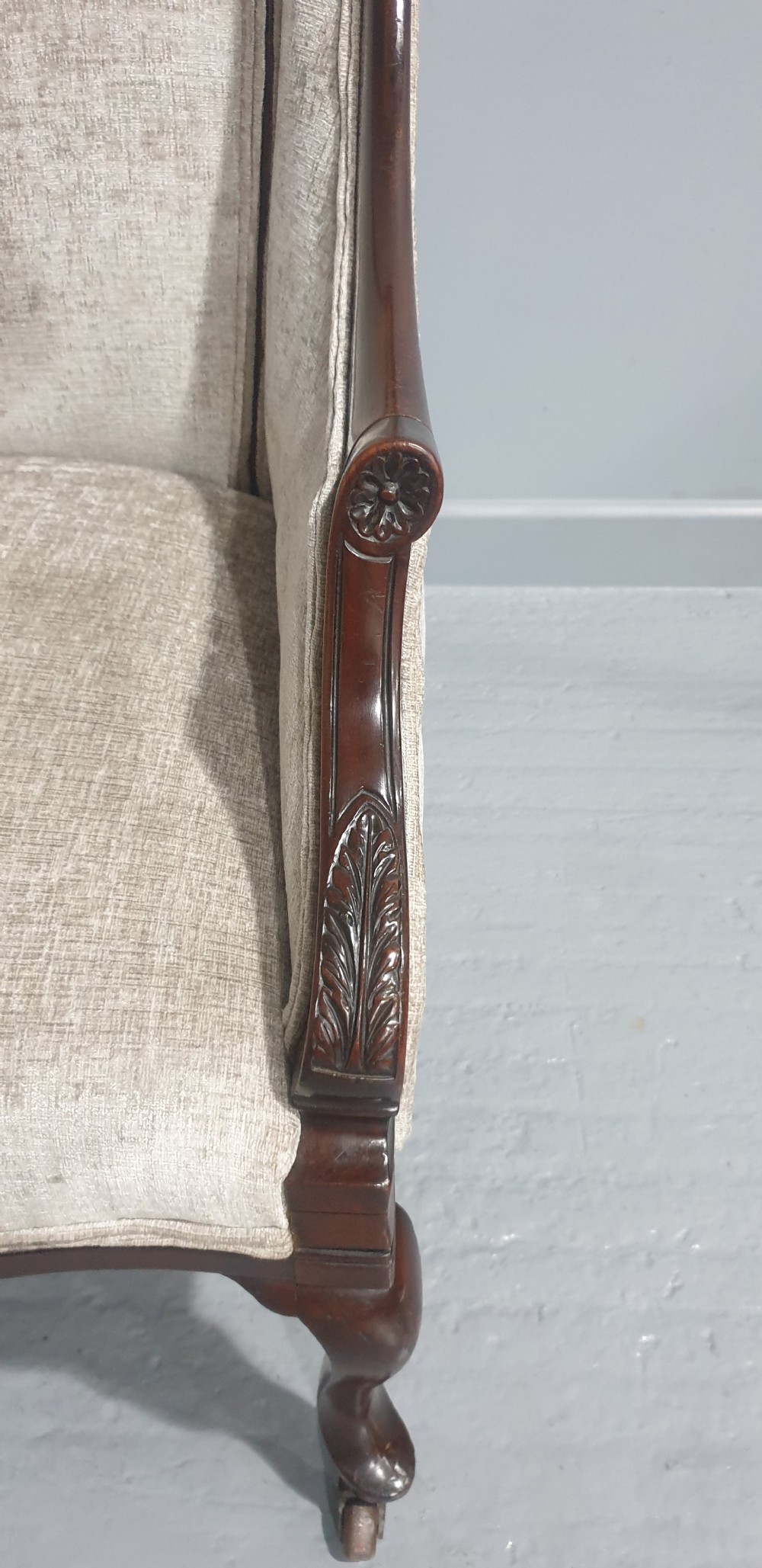 Lovely Mahogany Library Easy Chair View XIII
