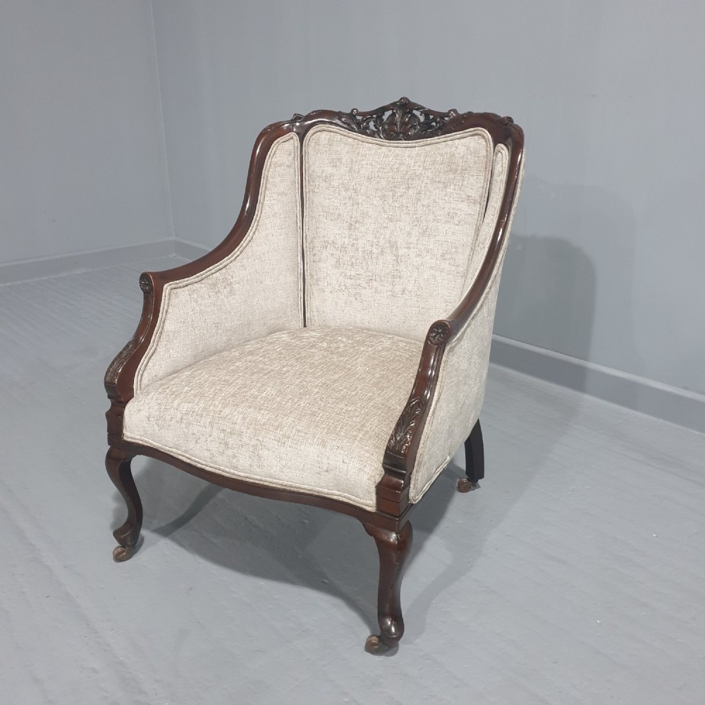 Lovely Mahogany Library Easy Chair