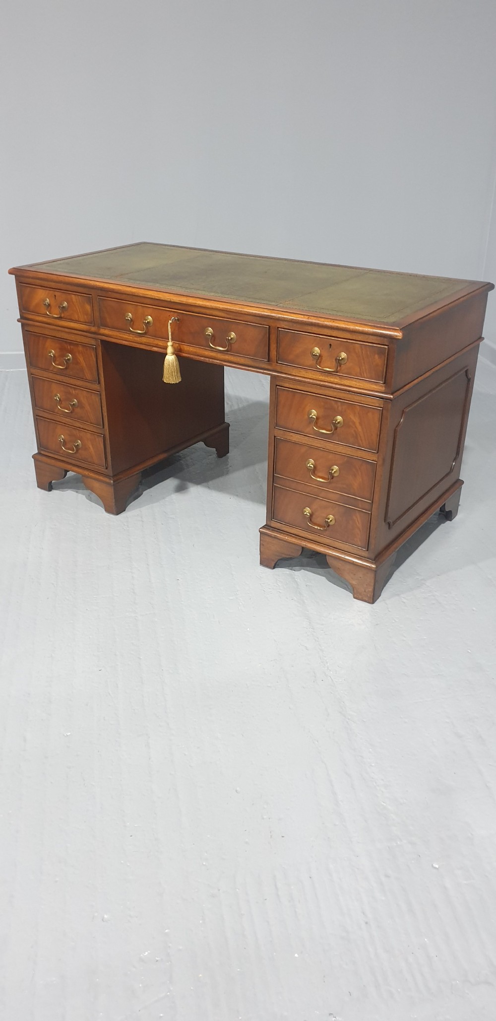 Mahogany Pedestal Desk View II