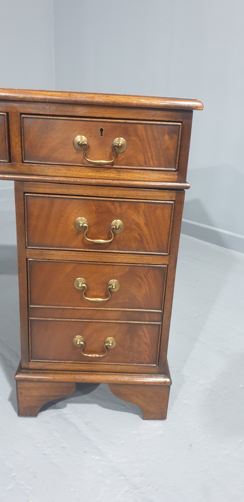 Mahogany Pedestal Desk View V