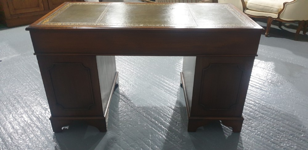 Mahogany Pedestal Desk View VIII