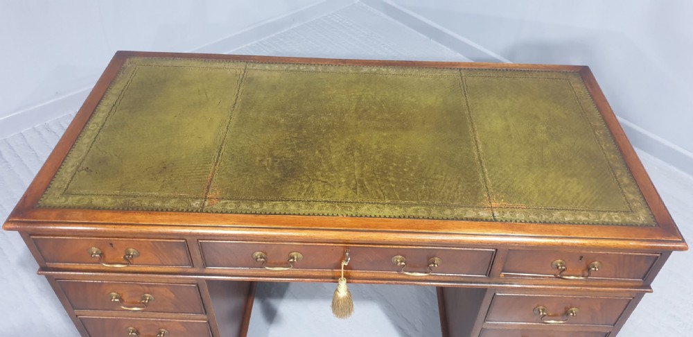 Mahogany Pedestal Desk View IX