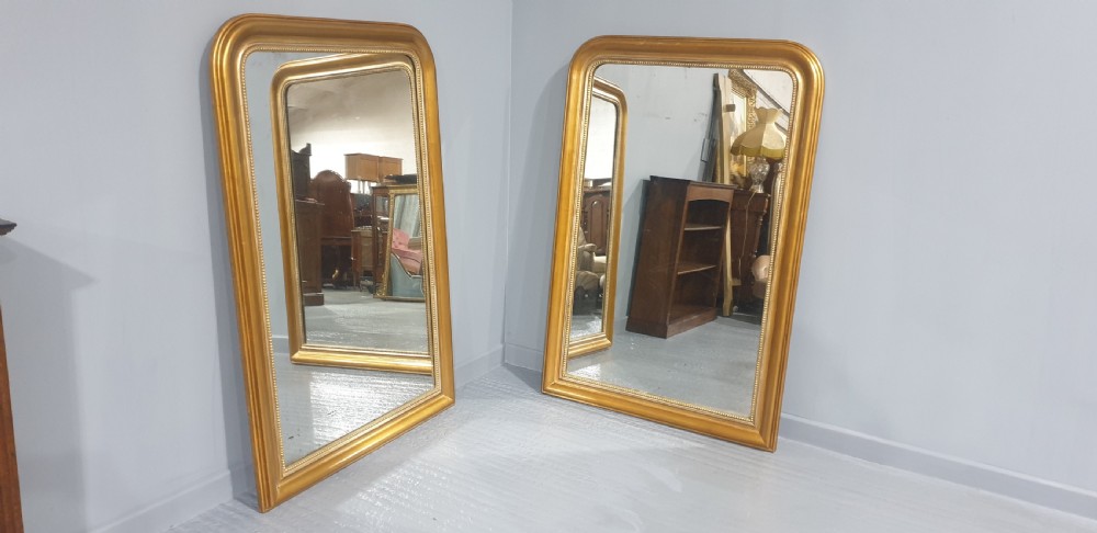 Large Pair French Louis Phillipe Mirrors View IX
