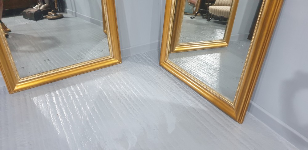 Large Pair French Louis Phillipe Mirrors View XII