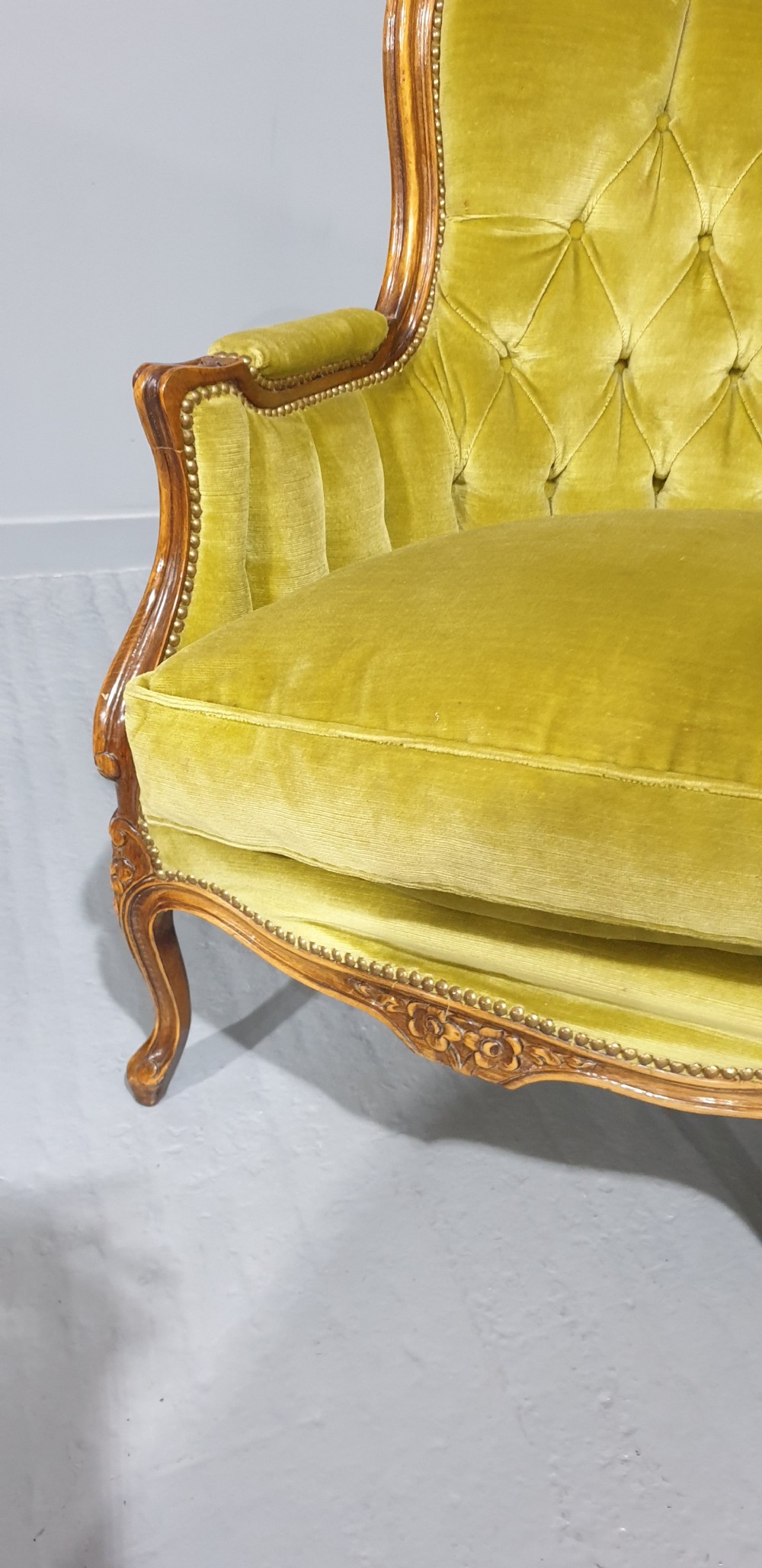 Wonderful French Curved Sofa View VI